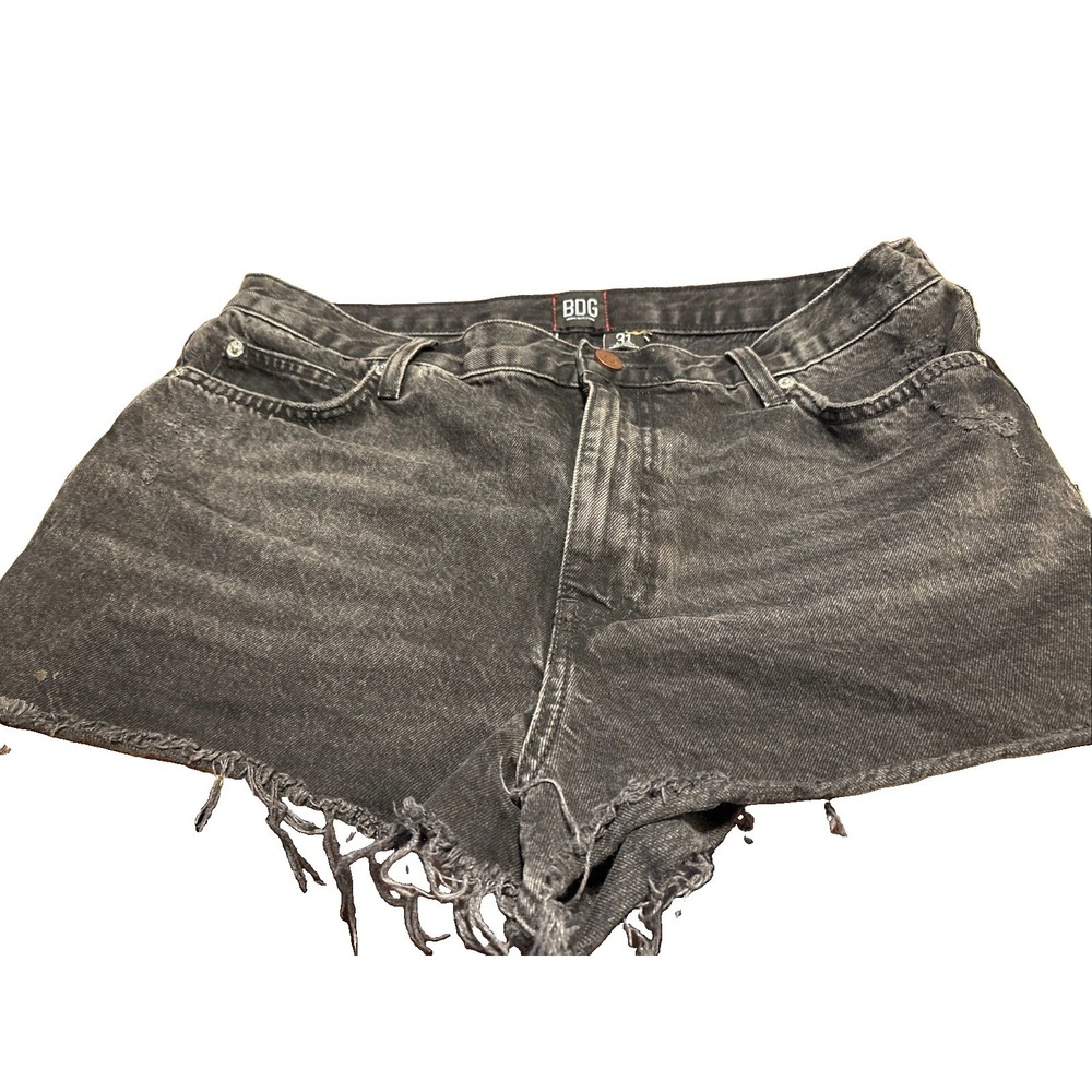 BDG Urban Outfitters Women’s Black Denim Mom High Rise Shorts Size 31